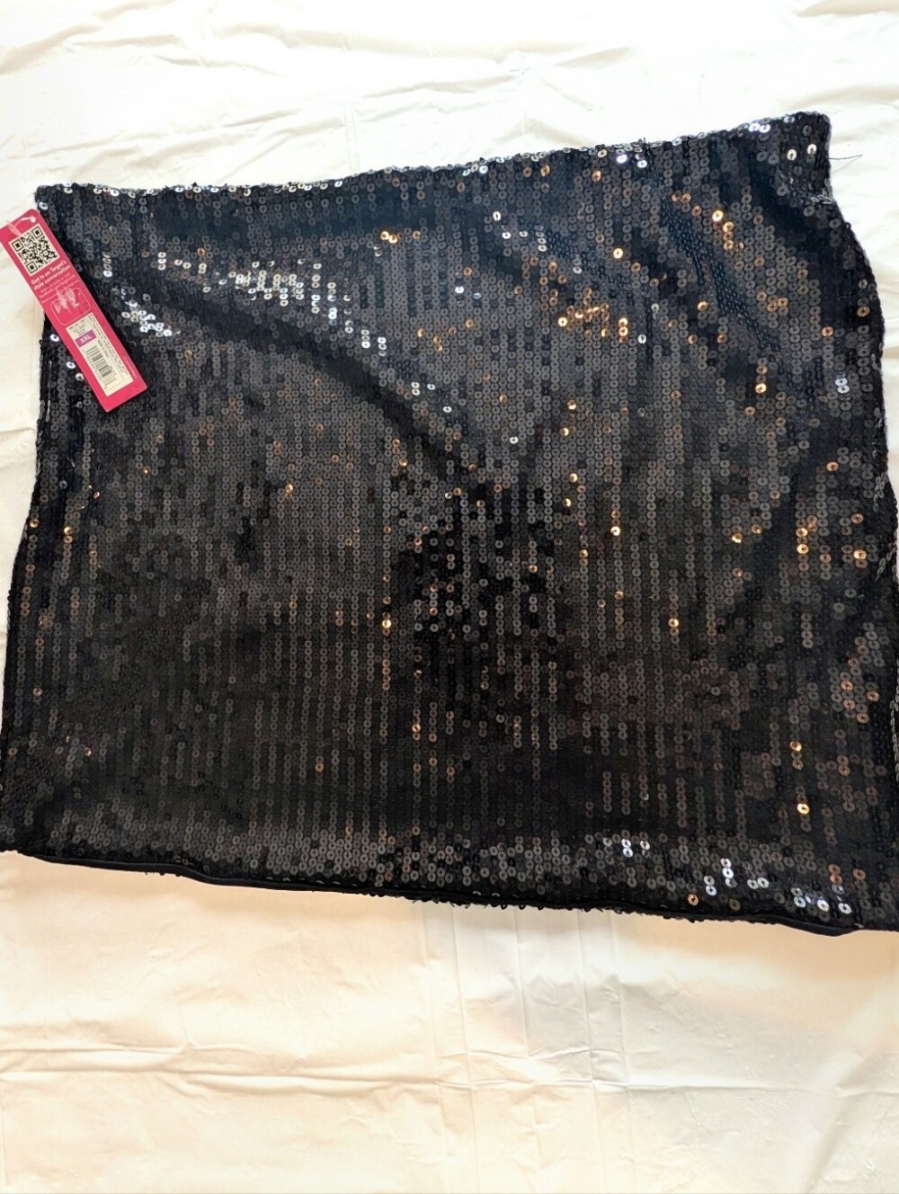 Xhilaration Black Sequin Mini Skirt